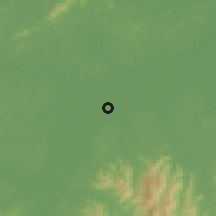 Shaded relief of the 57 km around Zhangshui, drawn from the GMTED2010 grid