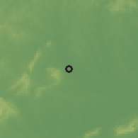 Shaded relief of the 56 km around Chuzhou, drawn from the GMTED2010 grid