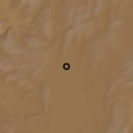 Shaded relief of the 58 km around Zhuocheng, drawn from the GMTED2010 grid