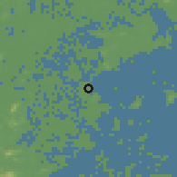 Shaded relief of the 58 km around Daliang, drawn from the GMTED2010 grid