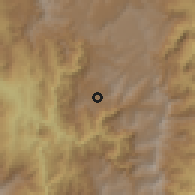 Shaded relief of the 60 km around Abejorral, drawn from the GMTED2010 grid