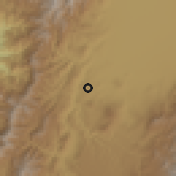 Shaded relief of the 60 km around Buenos Aires, drawn from the GMTED2010 grid