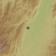 Shaded relief of the 60 km around Aipe, drawn from the GMTED2010 grid