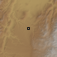 Shaded relief of the 60 km around Caldono, drawn from the GMTED2010 grid
