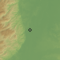 Shaded relief of the 60 km around Cantagallo, drawn from the GMTED2010 grid
