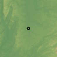 Shaded relief of the 60 km around Cantón de San Pablo, drawn from the GMTED2010 grid