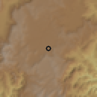 Shaded relief of the 60 km around Carmen de Viboral, drawn from the GMTED2010 grid
