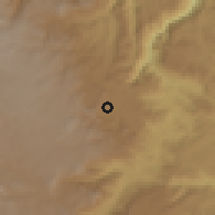 Shaded relief of the 60 km around Carolina, drawn from the GMTED2010 grid