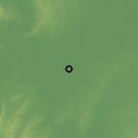 Shaded relief of the 60 km around Cerro San Antonio, drawn from the GMTED2010 grid