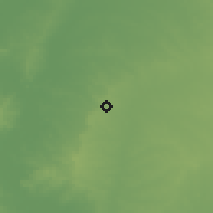 Shaded relief of the 60 km around Chivolo, drawn from the GMTED2010 grid