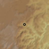 Shaded relief of the 60 km around Cocorná, drawn from the GMTED2010 grid