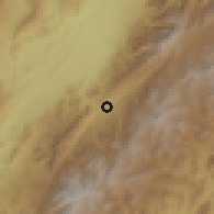 Shaded relief of the 60 km around Algeciras, drawn from the GMTED2010 grid