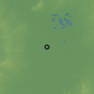 Shaded relief of the 60 km around Cotorra, drawn from the GMTED2010 grid