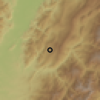 Shaded relief of the 60 km around Alpujarra, drawn from the GMTED2010 grid
