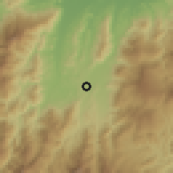 Shaded relief of the 60 km around Cúcuta, drawn from the GMTED2010 grid