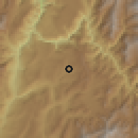 Shaded relief of the 60 km around Curití, drawn from the GMTED2010 grid