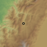 Shaded relief of the 60 km around Dagua, drawn from the GMTED2010 grid