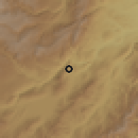 Shaded relief of the 60 km around Elías, drawn from the GMTED2010 grid