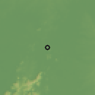 Shaded relief of the 60 km around El Peñon, drawn from the GMTED2010 grid