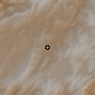 Shaded relief of the 60 km around Firavitoba, drawn from the GMTED2010 grid