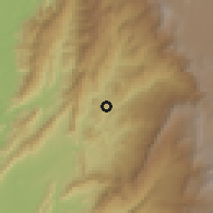 Shaded relief of the 60 km around Anapoima, drawn from the GMTED2010 grid