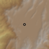 Shaded relief of the 60 km around Funza, drawn from the GMTED2010 grid
