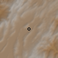 Shaded relief of the 60 km around Gachancipá, drawn from the GMTED2010 grid