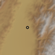 Shaded relief of the 60 km around Ginebra, drawn from the GMTED2010 grid