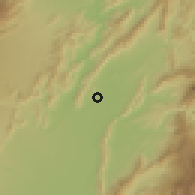 Shaded relief of the 60 km around Girardot, drawn from the GMTED2010 grid