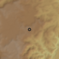Shaded relief of the 60 km around Granada, drawn from the GMTED2010 grid
