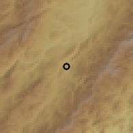 Shaded relief of the 60 km around Guadalupe, drawn from the GMTED2010 grid