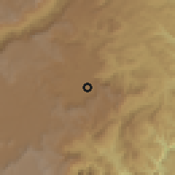 Shaded relief of the 60 km around Guatapé, drawn from the GMTED2010 grid