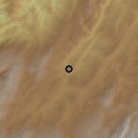Shaded relief of the 60 km around Güepsa, drawn from the GMTED2010 grid