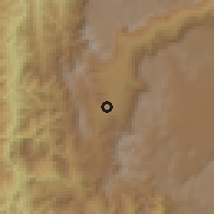 Shaded relief of the 60 km around Itagüí, drawn from the GMTED2010 grid