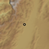 Shaded relief of the 60 km around Ansermanuevo, drawn from the GMTED2010 grid