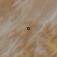 Shaded relief of the 60 km around Jenesano, drawn from the GMTED2010 grid