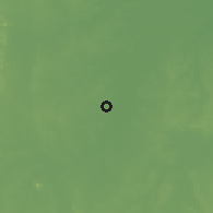 Shaded relief of the 60 km around La Apartada, drawn from the GMTED2010 grid