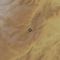 Shaded relief of the 60 km around La Argentina, drawn from the GMTED2010 grid