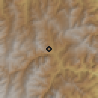 Shaded relief of the 60 km around Labateca, drawn from the GMTED2010 grid