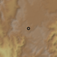 Shaded relief of the 60 km around La Ceja, drawn from the GMTED2010 grid