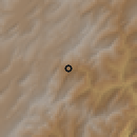 Shaded relief of the 60 km around Machetá, drawn from the GMTED2010 grid