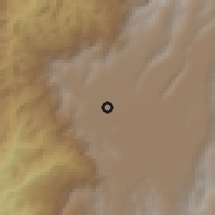 Shaded relief of the 60 km around Madrid, drawn from the GMTED2010 grid