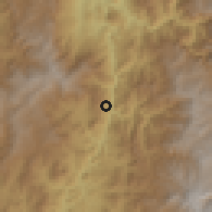 Shaded relief of the 60 km around Marmato, drawn from the GMTED2010 grid