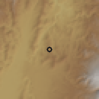 Shaded relief of the 60 km around Marsella, drawn from the GMTED2010 grid