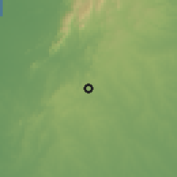 Shaded relief of the 60 km around Morroa, drawn from the GMTED2010 grid