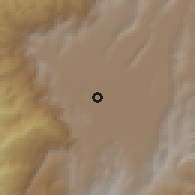 Shaded relief of the 60 km around Mosquera, drawn from the GMTED2010 grid