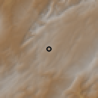 Shaded relief of the 60 km around Motavita, drawn from the GMTED2010 grid