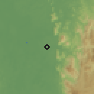 Shaded relief of the 60 km around Murindó, drawn from the GMTED2010 grid