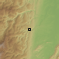 Shaded relief of the 60 km around Norcasia, drawn from the GMTED2010 grid