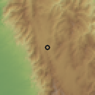 Shaded relief of the 60 km around Ocaña, drawn from the GMTED2010 grid
